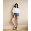 Summer Korean Women's New Curled-edge Casual Women High-waisted Shorts Jeans Women's Pants