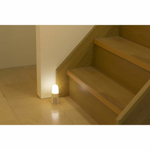 IRIS OHYAMA LED Sensor Light, Battery Operated, with Human Sensor, Stand Type BSL40SL-WV2