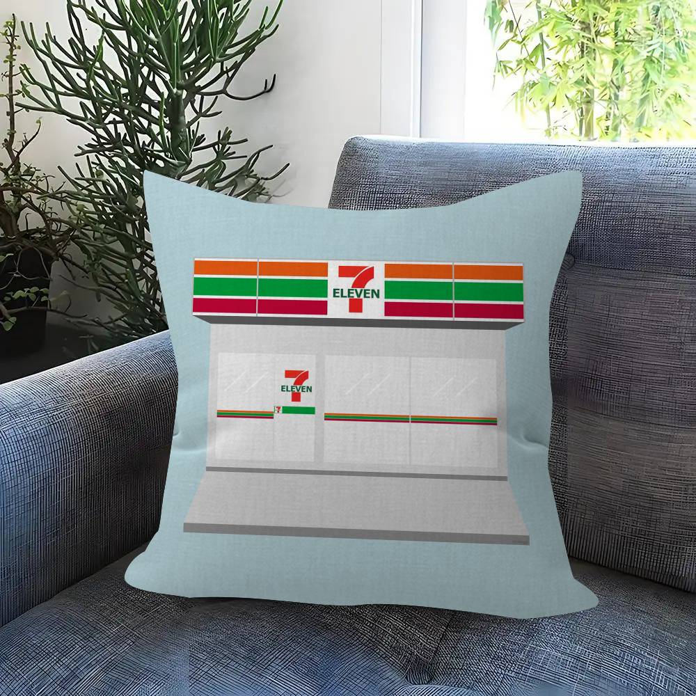 Pillow Anime Pillow Sofa Bed Head Pillow Cover Cushion Cover 45x45 cm Fashion LOGO 7EELEVENS