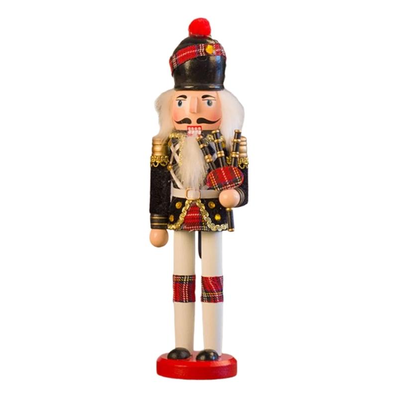 

Christmas Nutcrackers Ornament Small Wooden Soldier Christmas Decorations Nutcrackers Figure Ornament for Table Shelf