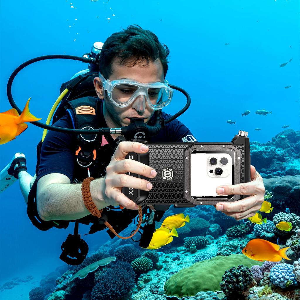 Latest Touch Diving Case for iPhone 5th Generation Underwater IPX8 Standard Up To 30m Underwater Touch Strap Compatible with Screens and Swimming