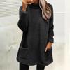Sweatshirts For Women Mock Turtleneck Fall Winter Warm Sweater Plus Size Tunic Pullover Tops With Pockets