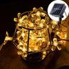 Outdoor Solar Lamp LED Cherry Blossom Fairy Light String Garden Christmas Holiday Decor Solar Garland Wedding Party Decoration