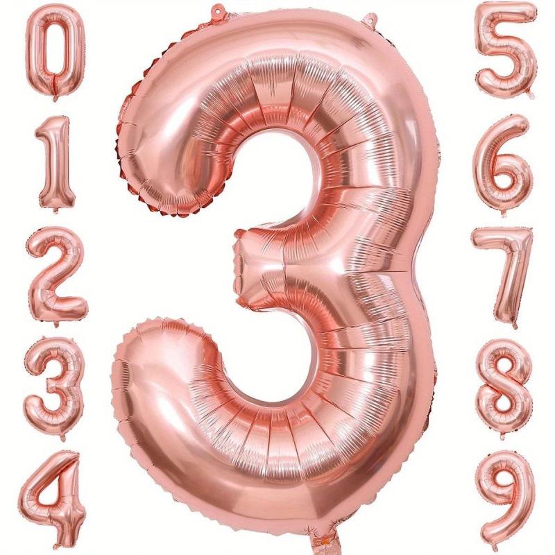 32" Number Balloons for Birthday Photography and Party Decorations