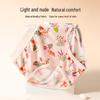 Women's Mulberry Silk Antibacterial Floral Print Mid-Rise Seamless Briefs