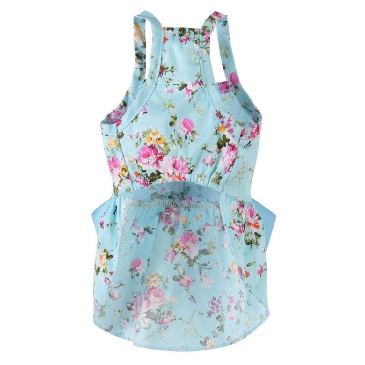 Delicate Pet Dress Dog Skirt Pet Dress Dog Camisole Floral Dress Beach