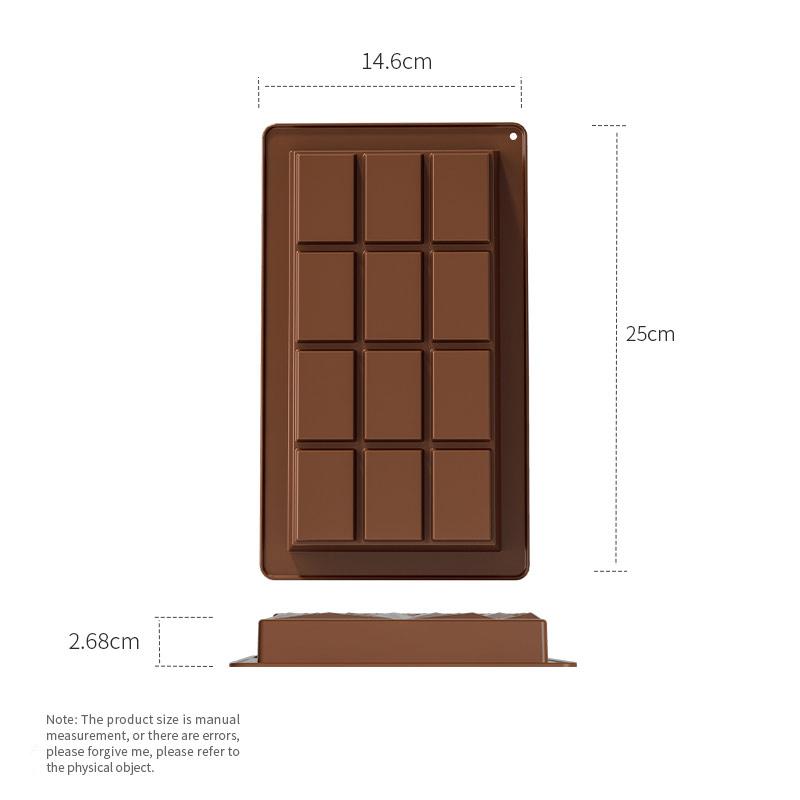 Chocolate Bar Molds Deep Silicone Break-Apart Dubai Chocolate Mold Nonstick Protein Energy Bar Mold Thick Candy Wax Melt Mould