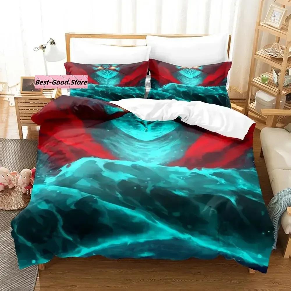Nytt Tengen Toppa Gurren Lagann Sängklädesset Enkelt Twin Full Queen King Size Sängset Aldult Barn Sovrum 3D Anime Lakan Set