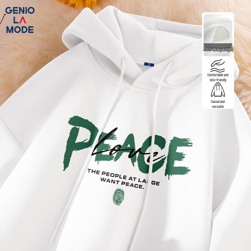 GENIOLAMODE Men's Loose Fit Hooded Sweatshirt