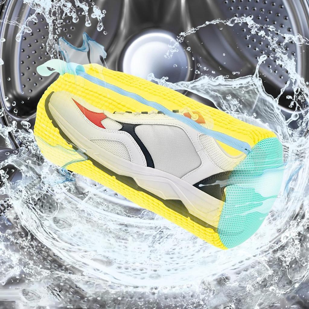 2 szt. Torba do prania butów, Torba do czyszczenia butów z haczykiem na zamek błyskawiczny, Torba na pranie butów Wielokrotnego użytku Lekka Przenośna, Torba do prania butów Zestaw do czyszczenia butów