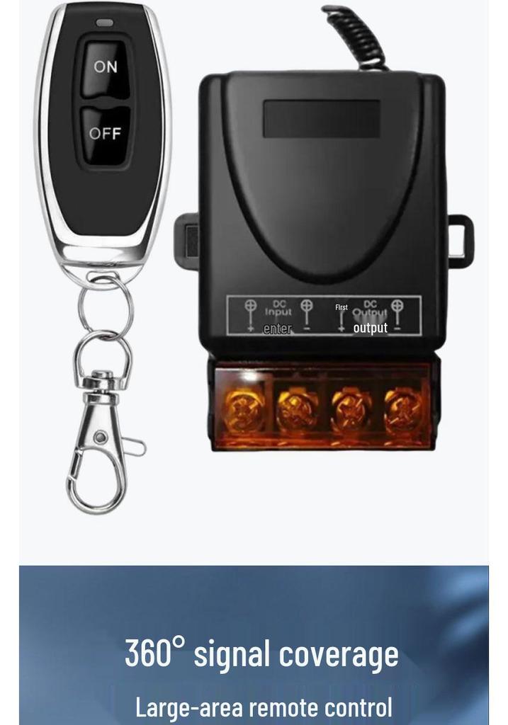 Multi-Voltage Wireless Remote Control Switch for Water Pumps and Electric Vehicle Lighting