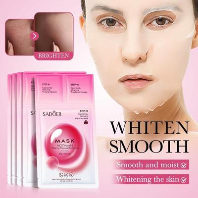 Sadoer Nicotinamide Whitening Trilogy Mask Delicate Moisturizing Facial Mask