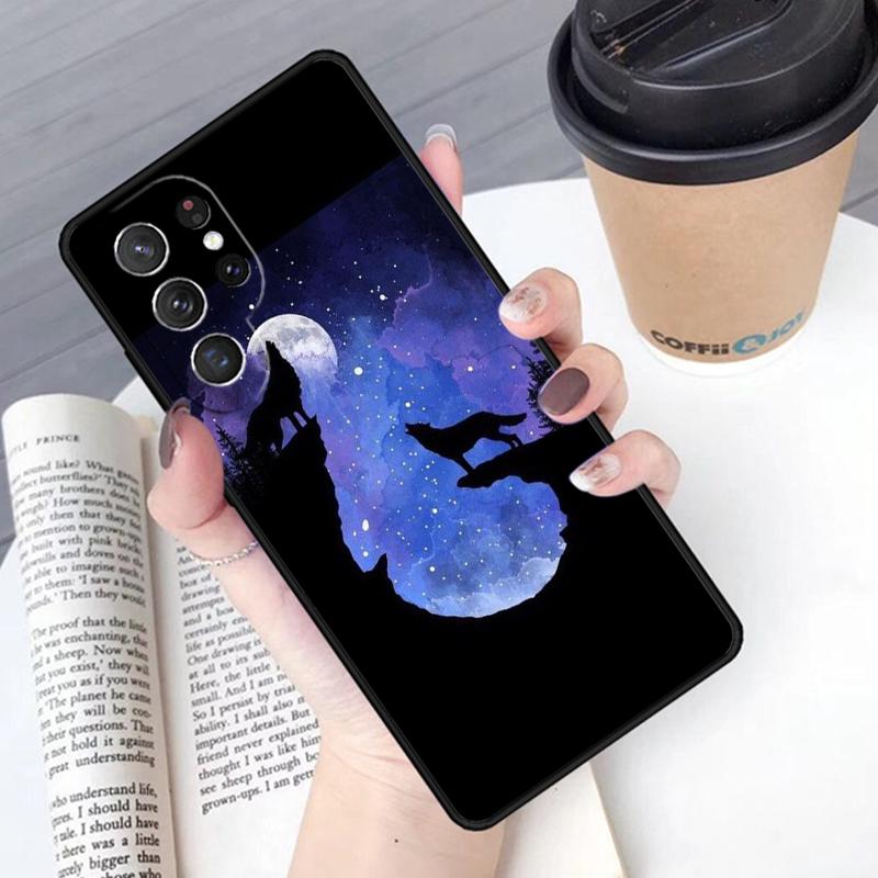 Wolf Wolves Phone Case Cover For Samsung Galaxy S24 S25 Ultra S21 S22 Ultra S10E Note 10 Plus Note 20 FE S23