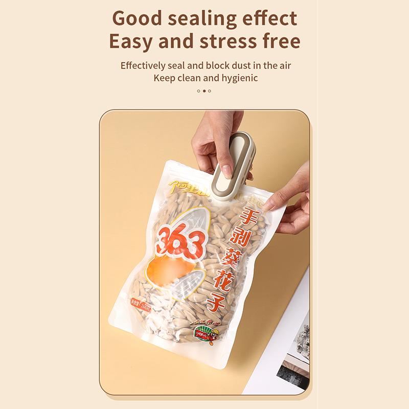 1Pcs Mini Sealing Machine Snack Bag Moisture-Proof Heat Sealing Machine Plastic Bag Clip Food Fruit Snacks Preservation Tools