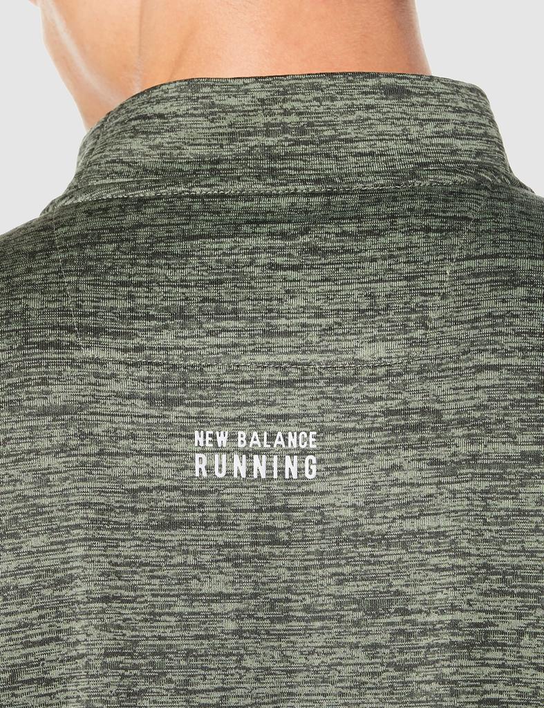 Long Sleeve Impact Grid Back Crew Top MT13270 NSC Spruce M [New Balance] (Norwegian Heather)