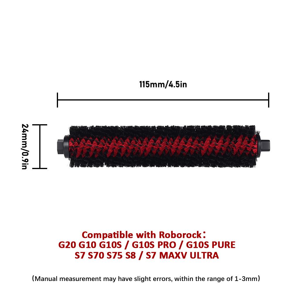 Cleaning Rolling Brush For Roborock S7 Maxv Ultra S7 Pro Ultra S70 S8 S8 PLUS S8+ S8 Pro Ultra G20/G20S/G10/G10S High Speed Brush Parts