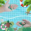 3D-gedruckte Schildkrötenverzierung, winzige Schildkrötenfigur mit beweglichen Gelenken, süßes Mini-Schildkröten-Fidget-Spielzeug für Kinder und Erwachsene, Stressabbau, Schreibtischzubehör