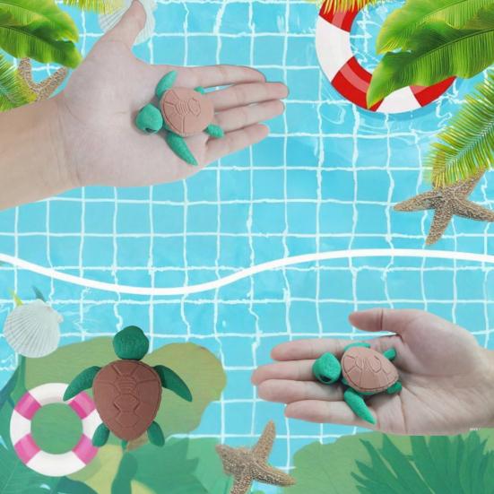 3D-gedruckte Schildkrötenverzierung, winzige Schildkrötenfigur mit beweglichen Gelenken, süßes Mini-Schildkröten-Fidget-Spielzeug für Kinder und Erwachsene, Stressabbau, Schreibtischzubehör