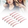 12pcs Salon Hair Clips Set Professional Home Portable Pink Sectioning Hair Clips Styling Tool