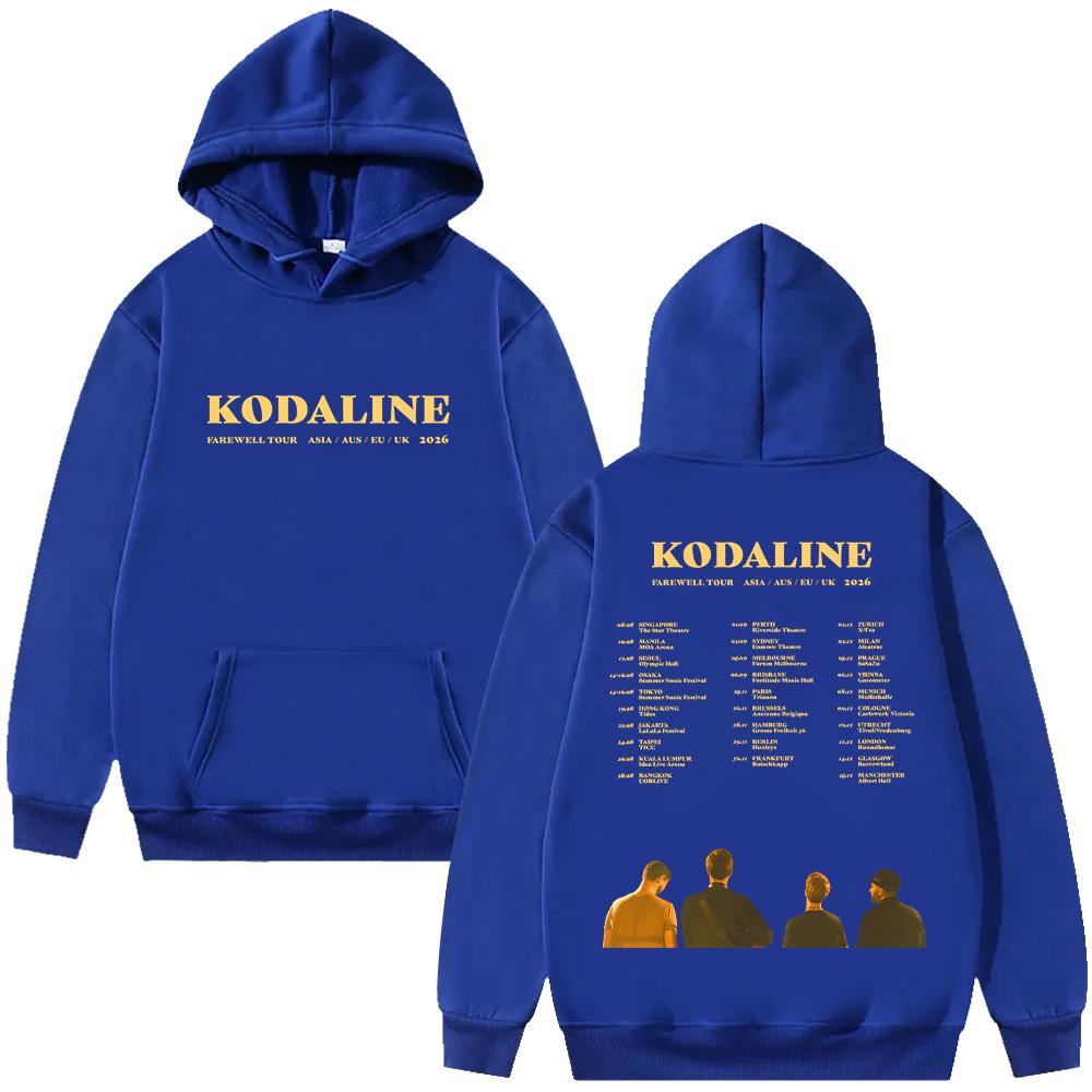 Kodaline Band Farewell Tour 2026 Felpe Manica Lunga Moda Pullover Donna Uomo High Street Estetica Felpe Abbigliamento