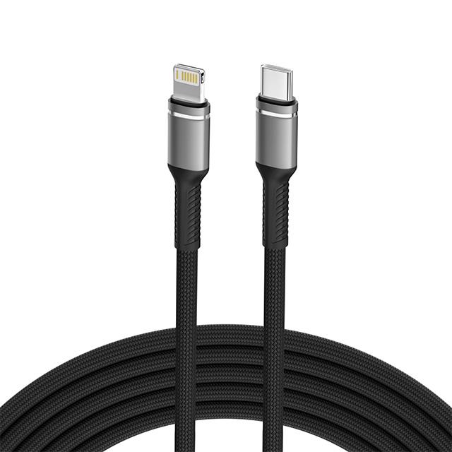 

Fast Charging Lightning Cable PD MFI USB C to Lightning Wire for 14 13 12 11 Pro Max 6 7 8 Plus SE Nylon Braided 20W Line 1m