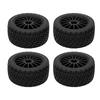 4pcs 80mm RC Tires All Terrain RC Crawler Wheels Tires Set Upgrade Parts Anti Slip Easy To Install