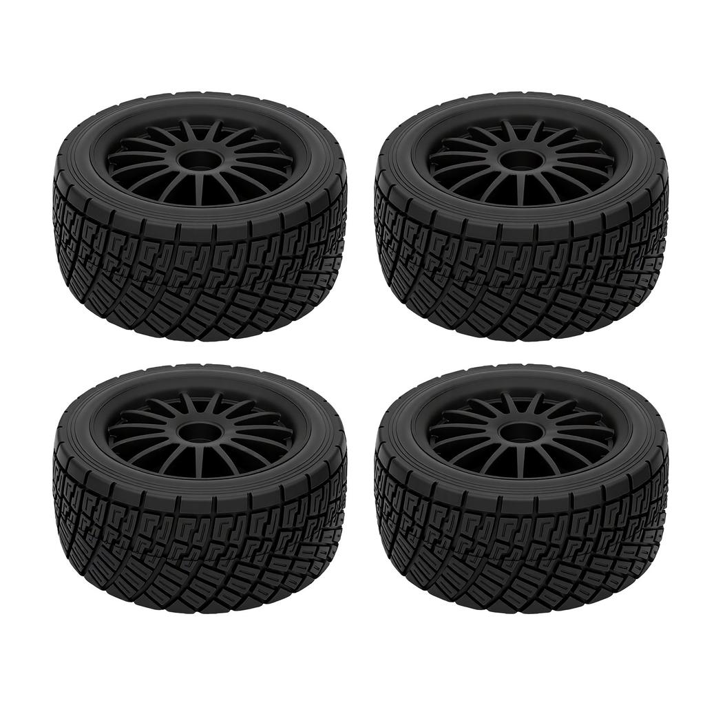 4pcs 80mm RC Tires All Terrain RC Crawler Wheels Tires Set Upgrade Parts Anti Slip Easy To Install