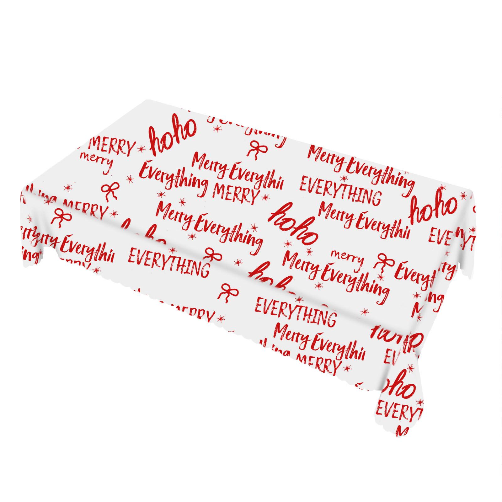 

Рождественская скатерть Прямоугольная кружевная скатерть One Size