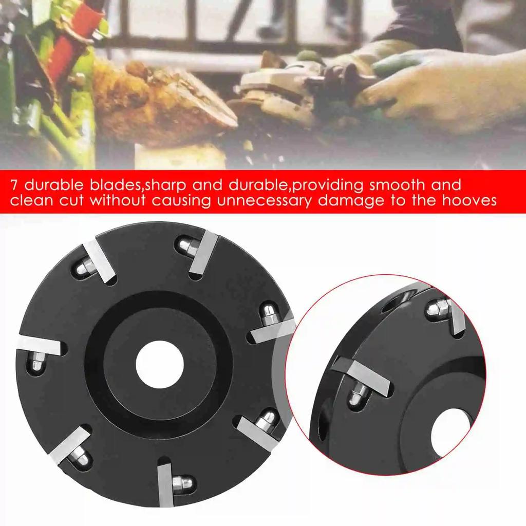 Trimming Discs Hoof Grinding Discs Claws Hoof Care Tool Livestock Hoof Trimming Disc Plate Hoof with 7 Blades Tools