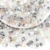 100-200 Stück 4 6 8 mm facettierte Glasperlen Weiß Gemischt Rondelle Kristall Lose Abstandshalter Perlen Für Schmuckherstellung DIY Armbänder Halskette