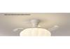 Antique-Style Cream Ceiling Fan with Invisible Light Fixture for Living Room, Bedroom, or Dining Room