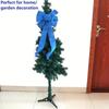 Royal Blue Christmas Festival Decor: Dark Blue Burlap Ribbon Bow