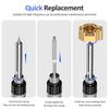 Joystick Soldering Iron Tip with Adapter Multi-Hole Chrome-Plated Copper Tip, Excellent Heat Conduction, Precise Alignment