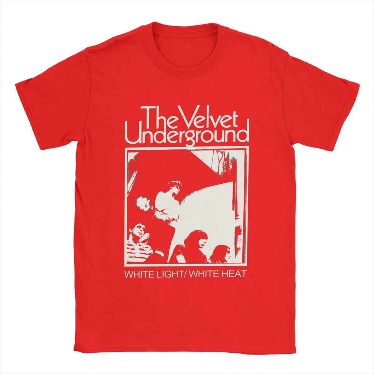 Round Neck Tees Short Sleeve Clothing Printed The Velvet Underground Band T Shirt for Men 100 Cotton Novelty graphic t shirts S