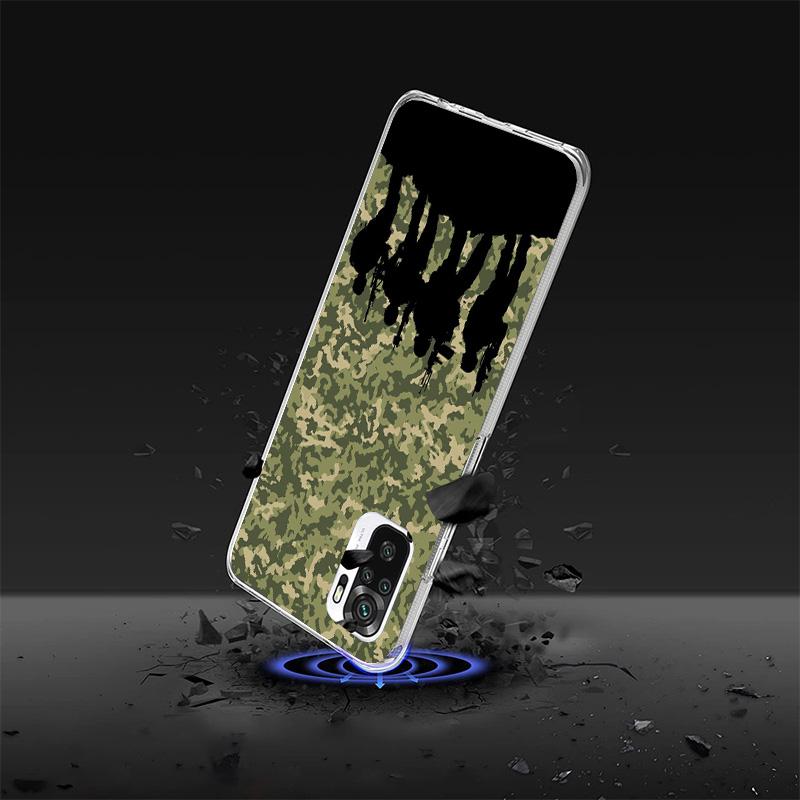Camouflage Military Cover Phone Case For Xiaomi Redmi Note 15 14 13 12 11 10 Pro Plus 14S 12S 11S 11T 11E 10S Soft Fundas Shell