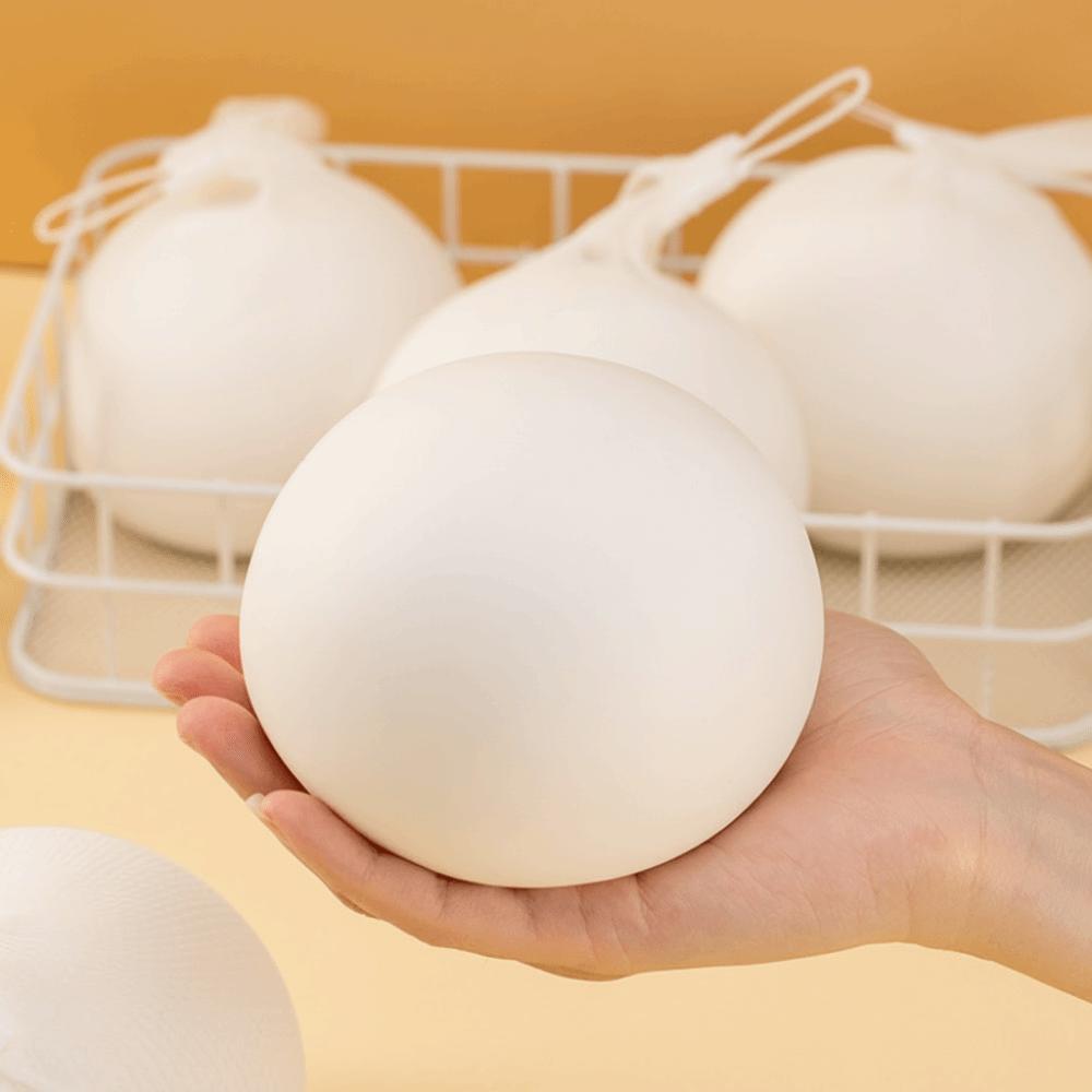 Ultra Soft Steamed Bun Squeeze Ball Slow Rebound Shapeable Soft Stress Relief Ball Realistic Reusable Steamed Bun Decompression