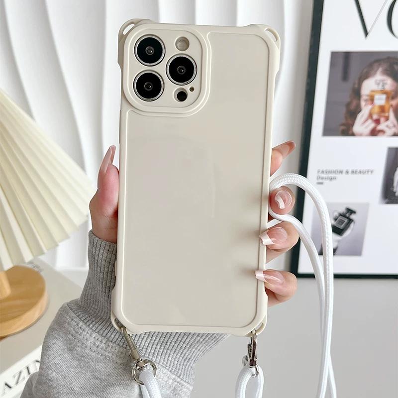 Shockproof Silicone Phone Case with Detachable Lanyard for HONOR X9d X9c Smart X9b X9a X9 5G X7c 200 PRO 90 lite 50 Multi-Color Cover