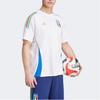 Adidas Tiro 24 Italy Tiro 24 Cotton Casual Sports Crew Neck Short Sleeve T-Shirt Men Tops White IQ2175