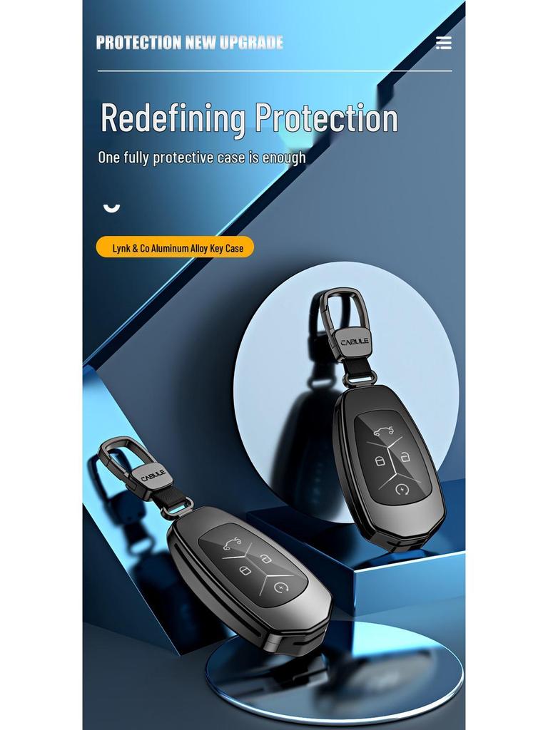 Lynk & Co 03 Key Case: Creative Aluminum Alloy Key Shell, High-End Modification