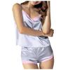 Women Sexy-Lingerie Sleepwear Satin Silk Babydoll  Nightwear Pajamas Set