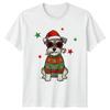 Schnauzer Dog Christmas Holidays Unisexs TShirt Unisexs Tee Graphic Unisex Top