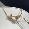 Fred Horseshoe & Figure Eight Diamond Pendant Necklace for Couples