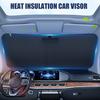 Car Windshield Sun Shade UV-Resistant Universal Fit Simple Installation Foldable Sunshade Reflective Sun Visor Shade