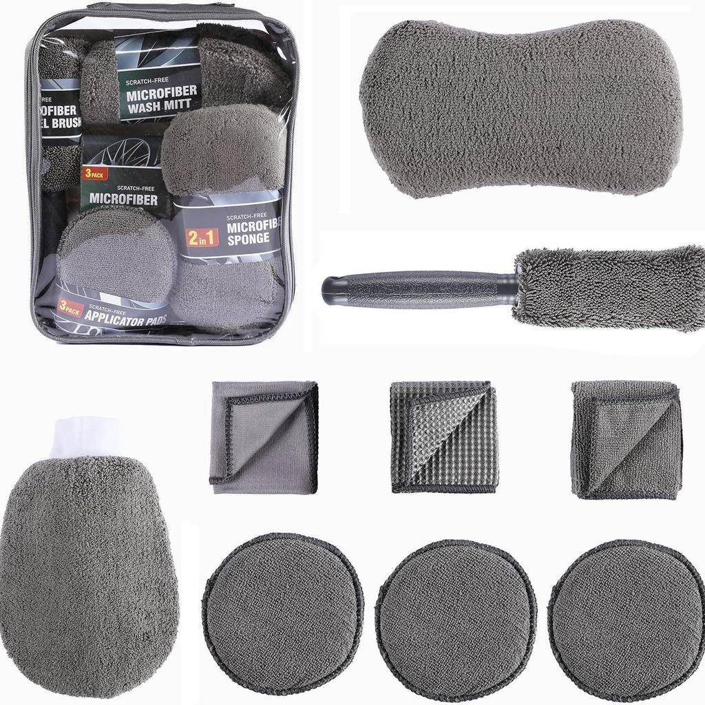 Custom Car Wash Kit with Logo Sticker - Auto Cleaning Tool Set