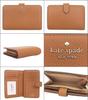 Kate Spade Lena Pebbled Leather Medium Compact Bifold Wallet in Warm (KH787) Gingerbread, Women's [Outlet Item] [Brand Name] [Used]