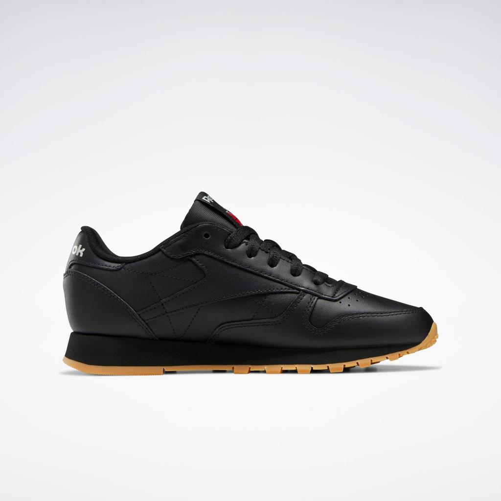 Кроссовки Reebok Classic Leather Women core black/pure grey 5/reebok rubber gum-03