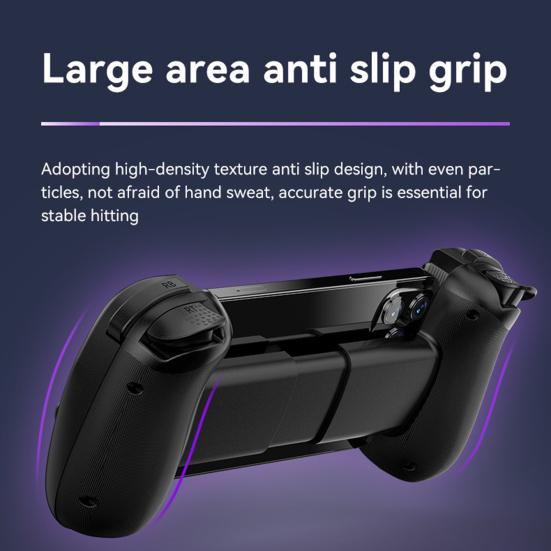 Wireless Game Controller for Android for iOS RGB Light 6-Axis Gyro Vibration Stretchable Tablet PC Gamepad Bluetooth-compatible Gaming Joystick