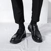 2024  genuine leather high-quality sports shoes for men's casual and fashionable business, thick soled low cut formal shoes