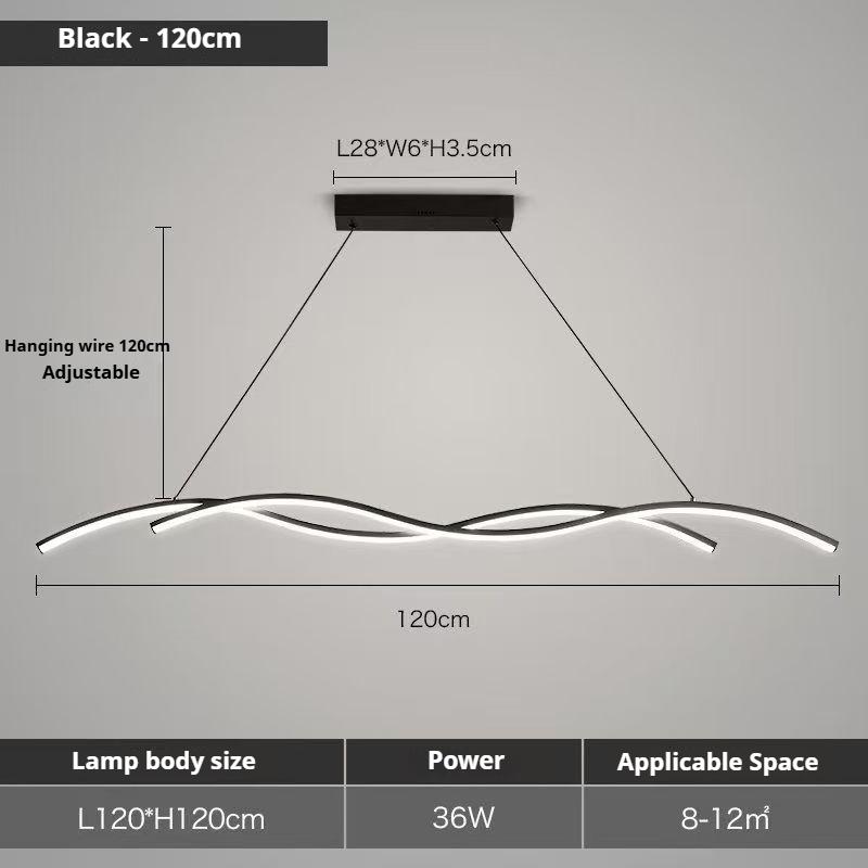 European Modern Minimalist LED Chandelier Indoor Home Living Room Dining Room Bedroom Bar Hotel Decorative Lighting