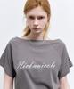 Nigaennikol Raglan Lettering Top_Charcoal